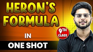 HERONS FORMULA in 1 Shot  FULL Chapter Coverage ConceptsPYQs  Class9th Maths [upl. by Marabel481]