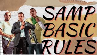 SAMP Basic RP Rules Malayalam  sampgamerz [upl. by Christina]