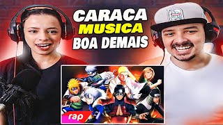 Rap dos Hokages Naruto  A VONTADE DO FOGO  NERD HITS react WALLZITU e CAMILA [upl. by Lahsram211]