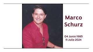 Afskeidsdiens van Marco Schurz op 19 Julie 2024 om 15h00 in die NG Kerk Suiderhof [upl. by Amilas934]