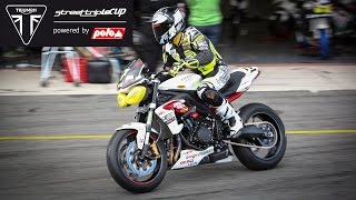 Triumph Street TripleCup Brno 2014 Race Highlights [upl. by Ettennek]