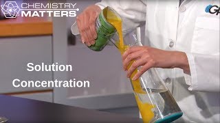 Solution Concentration  Chemistry Matters [upl. by Kalk850]