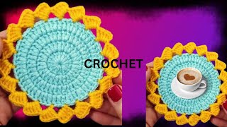 crochet Doily Pattern Beautiful and Easy Crochet Doily Crochet Tutorial Loop2loopw1y [upl. by Mccully]