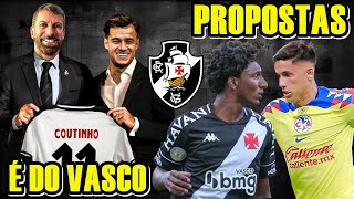 COUTINHO É DO VASCO PACOTÃO DE REFORÇOS NO VASCO e ÚLTIMAS NOTÍCIAS DO VASCO [upl. by Pike]