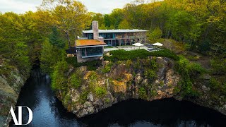 Inside A Mansion Built On The Edge Of An Abandoned Quarry  Unique Spaces  Architectural Digest [upl. by Atsirk]