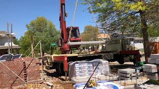 Placing Concrete Sills on the Joinery a Solid Brick Masonry Build [upl. by Cummins]