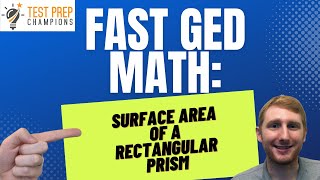 How to Find Surface Area of a Rectangular Prism for GED Math Fast Lesson [upl. by Daryle]