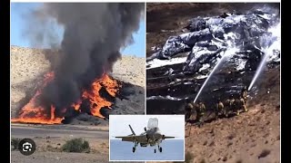 F35B jet crashes in Albuquerque pilot ejects safely [upl. by Philip]