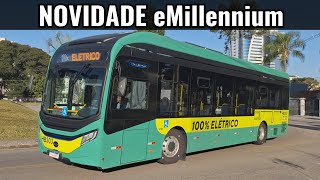 NOVIDADE CAIO EMillennium BYD ônibus elétrico na Interbairros I 010 e 011 Curitiba [upl. by Adnopoz600]