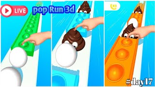 Pop Run 3d Live 🔴 Madness Gameplay 💢 Made of World Record 99090 shortfeed poprun3d live day 17 [upl. by Strauss]