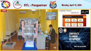 STL Pangasinan result today 2nd draw Live April 15 2024 [upl. by Eceeryt]