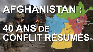 AFGHANISTAN  40 ANS DE CONFLIT RÉSUMÉS SUR CARTE [upl. by Ezmeralda]