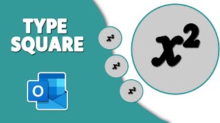 How to Type Square in Outlook Document [upl. by Nylaehs]