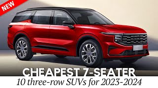 10 Cheapest 7Passenger SUV on Sale in 20232024 Interior amp Exterior Review [upl. by Kallick]