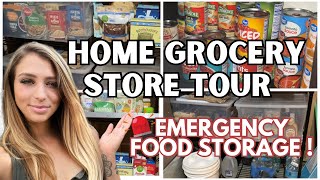 PREPPER PANTRY TOUR  EMERGENCY FOOD STOCKPILE [upl. by Aisirtap]