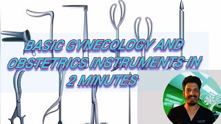 Basic Gynecology and Obstetrics Instruments In 2 minutes Made Extremely Simple with Names and Uses [upl. by Aguayo]