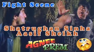 Shatrughan Sinha and Aasif Sheikh Fight Scene  Agni Prem Bollywood Romantic Hindi Movie [upl. by Sokairyk872]