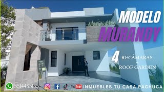 Enorme casa de 4 Recamaras  Roof Garden Modelo Murandy [upl. by Ynahpets]