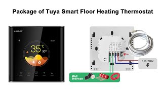 Floor heating thermostat selling point display [upl. by Marek]