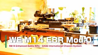 WETECH M14 EBR mod0  Mk14 Sage Chassis  Sage DCSB  Steiner DBALA3 [upl. by Gish]