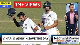 VIHARI amp ASHWIN HEROICS Save the Match  Redmi 9 Power presents Thunder Down Under  3rd Test [upl. by Yumuk]