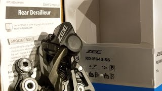 1x10 Shimano Shadow  ZEE M640 Rear Derailleur Review Comparison w SLX M675 [upl. by Illona]