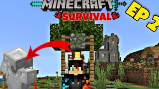 Getting an Iron Armour  Minecraft survival series  episode 2 [upl. by Gianni]