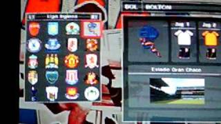 equipos ingleses en pes 2009 PS2 [upl. by Farny]