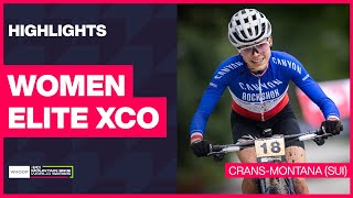 CransMontana  Women Elite XCO Highlights  2024 WHOOP UCI Mountain Bike World Cup [upl. by Alimaj]