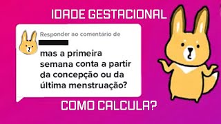 A 1ª semana da gestação é contada a partir da concepção ou da última menstruação Eu explico aqui [upl. by Aissatan94]