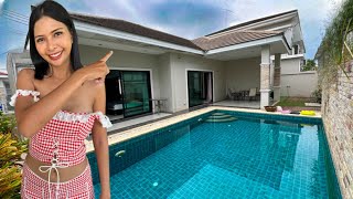 Pool Villa for Rent – Only 600usdMonth  Cheap Thai Food in Hua Hin Thailand [upl. by Kline592]