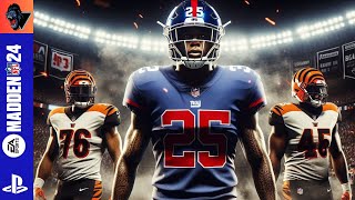 Madden 24 PS4 Gameplay Giants vs Bengals  Who Will Win [upl. by Hall]