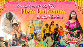 vlog  మా ముద్దుల కొడుకు Hem Balaraam Fizz గాడు గుండు function  Hair Tonsuring Ceremony  AS😘 [upl. by Alonzo]