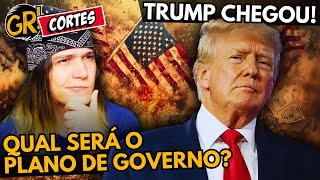 QUAL SERÁ A AGENDA DO NOVO GOVERNO TRUMP  REACT canaltragicomico [upl. by Bonnes]