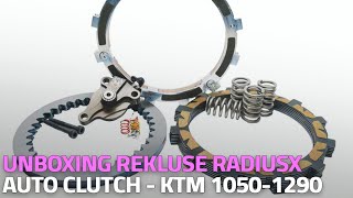 UNBOXING  REKLUSE RADIUSX AUTO CLUTCH  KTM 10501290 ADVENTURE [upl. by Farhi]