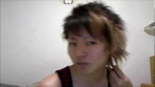 髪セット 【アップバング再び】 How to Asian hair styleTutorial [upl. by Ardna]