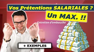 Quelles sont vos prétentions salariales Conseils Exemples et tips [upl. by Assilram]