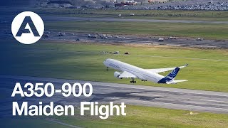 A350900 Maiden Flight [upl. by Otreblon]