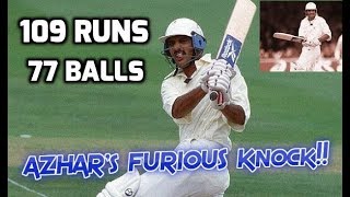 Mohammad Azharuddin 109 off 77 Balls vs South Africa 2nd Test 1996  AZHARS MOST FURIOUS CENTURY [upl. by Cirdor]