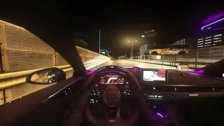 Audi RS5 Sportback Hits 140MPH Cutting the Line on a Rainy Night Highway Run [upl. by Naeloj]