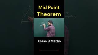 Mid Point Theorem  class 9 Maths  cbse  icse  maths shorts concepts trending [upl. by Sanborn714]