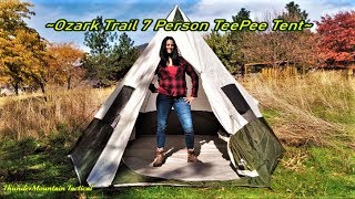 Ozark Trail 7 Person TeePee Tent is Awesome [upl. by O'Kelly903]