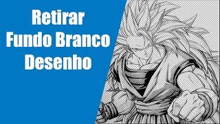 Curso Photoshop Remover Fundo Branco dos Desenhos Tutorial [upl. by Burns]