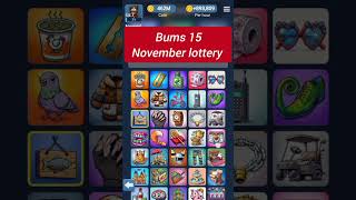 Bums lottery 15 November cards tomarket gaming airdropkart game airdrop hyperbonus gotw [upl. by Assirek]