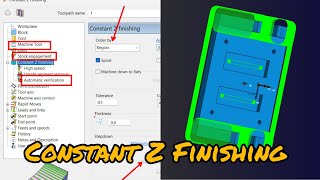 POWERMILL 2024  Constant Z Finishing  Delcam  Autodesk Powermill  Programming [upl. by Yenitirb]