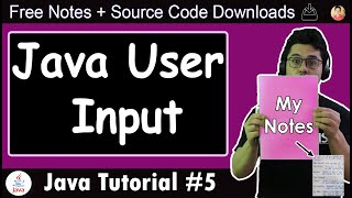 Java Tutorial Getting User Input in Java [upl. by Goldie766]