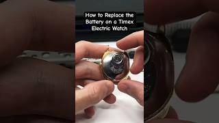 How to Replace the Battery on a Timex Electric Watch batteryreplacement timex howto [upl. by Dorice451]