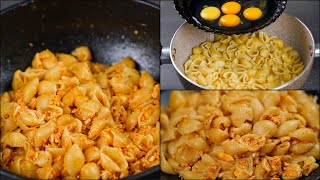 EGG MACARONI PASTA RECIPE WITH LESS INGREDIENTS  DELICIOUS PASTA RECIPE  YUMMY MACARONI RECIPE [upl. by Llevel]