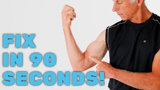 Fix Biceps Tendonitis or Strain in 90 Seconds At Home Self Treatment Follow Video [upl. by Eelyek]