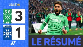 Saint Etienne  Auxerre  31  Le Résumé  Ligue 1 202425 [upl. by Maighdlin]